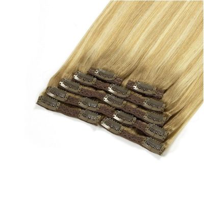 CH-24256 120g/PC 未加工のブラジリアン・ヒューマン・クリップ・イン・ヘアエクステンション・ハイライト・クリップ