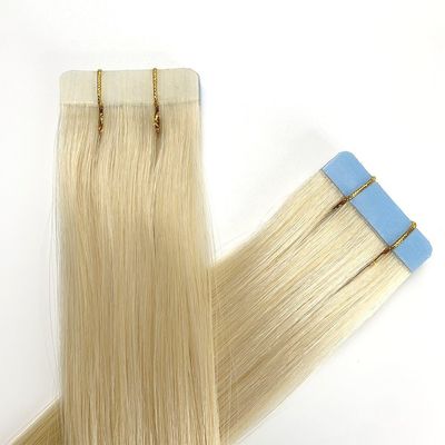 18ヶ月 ライフ 原産 インド産 波紋型 人毛 テープ イン 耐久テープ付き ヘア エクステンション