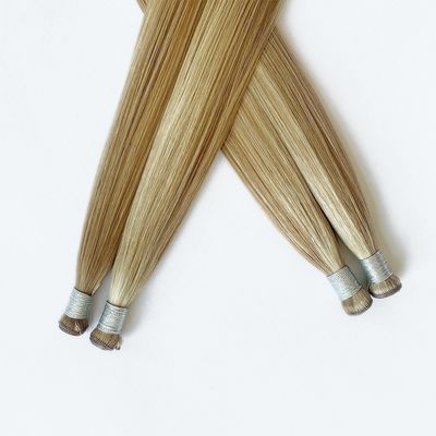 ストレートスタイル 天才 ヒトヘア 皮膚の織りテープの延長 粘着剤と粘着剤