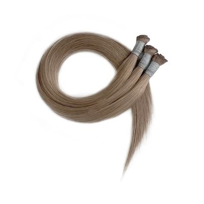 24インチ ブラジリアン レミー 皮質 整列 ストレート ヘア 手縛り 糸の延長 薄い 柔らかい