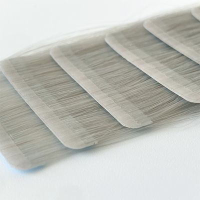 初期支払い ストレート 100% 人間 レミー 処女髪色 薄い PU 縫合のないテープ髪