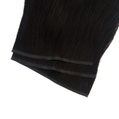 ヘアグレード レミーヘア ヨーロッパのPU 皮膚の織物 人間の髪の拡張品 双引 PW-24268