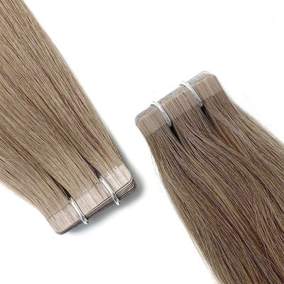 レミーヘアムティカラー内のヘアエクステンションでダブルドラッグされたロシア製ヘアテープ