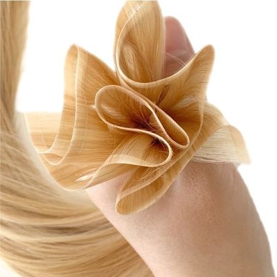 ヒトヘアストレートスタイル PU スキンウェフト 手縛り ミニフラットウェフト サロンレミーヘア