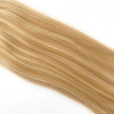 ヒトヘアストレートスタイル PU スキンウェフト 手縛り ミニフラットウェフト サロンレミーヘア