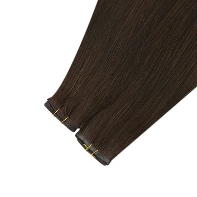 ミニフラットウェフトヘアとPU皮膚ウェフトとダブルドラッグキュティクルアラインナインデザイン PW-24268