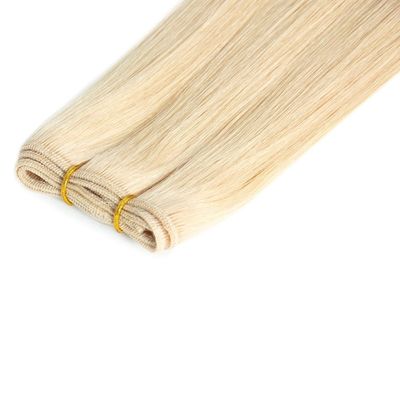 WEFT-231008 ブロンド カラー ヘア ウェフト エクステンション ストレート ブロンド レミ ダブル ウェフト マシン