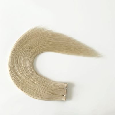 ストレートスタイル PU スキンウェフト 100% 女性用ヘアエクステンション