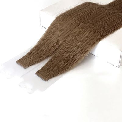 20インチ 髪の長さ 薄い目に見えないテープ 髪の拡張子 自然色 100% 人間の髪