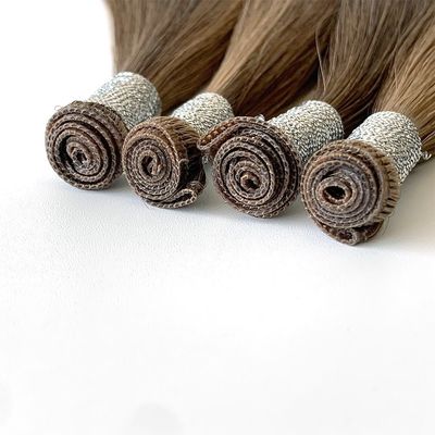 ロシア人髪の毛 100g/パック インビジブル・ジーニアス ウェフト ヘアエクステンション