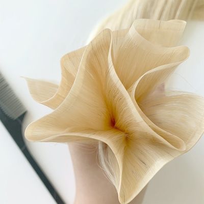 レミーヘア スキンウェフト 縫い目なし 双引毛皮 ラインナイン ロシアンウェフト ヘア拡張子