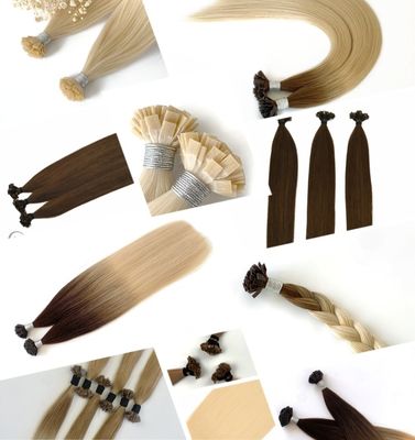 イタリアン レミーヘア 双引式フラットピット ケラチンヘアエクステンション