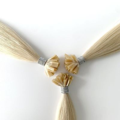 ロシアのケラチン U 尖頭 人間の髪の拡張品 生処女 双引レミ 送料