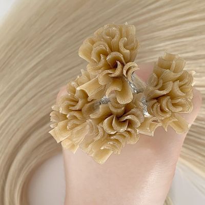 16-26インチ ストレート ケラチン U 尖り レミー 脱毛のない人間の髪の拡張子