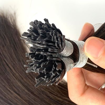 2本引いたレミヒトヘア前結合拡張子 U/I/Y先端とフラット先端ケラチン