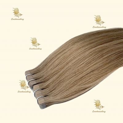 自然でスムーズな髪を伸ばすためのレミーヘア ヒトヘアに2本引いたテープ