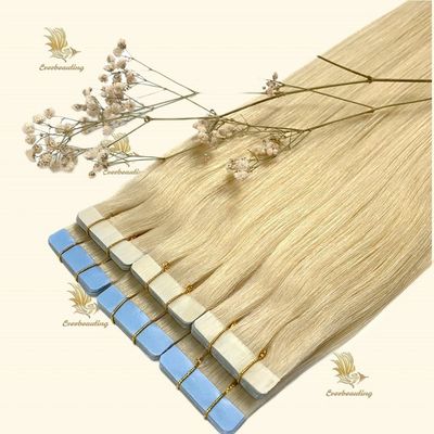 20インチブロンドカラーテープ 3ヶ月テープ付き ヘアエクステンション 寿命と軽量感