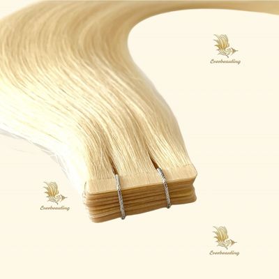 18ヶ月 生涯 染められるブロンドカラーテープ ヘアエクステンション 直接供給