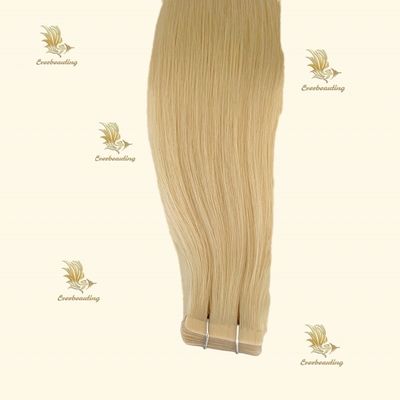 18ヶ月 生涯 染められるブロンドカラーテープ ヘアエクステンション 直接供給