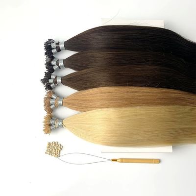 100% キューティクルアラインナイン リミヒトヘア ケラチン Y 尖頭ヘアエクステンション