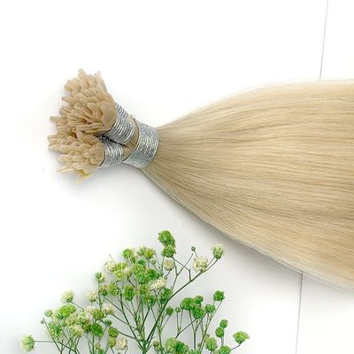 18インチのヴァージン・レミー 厚い端のケラチン扇風機 毛穴拡張子 総重量0.300kg