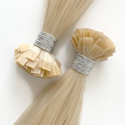 フラット・ピップ イタリア ケラチン・プリバンドヘアエクステンション ヨーロッパのヘアパッケージサイズ