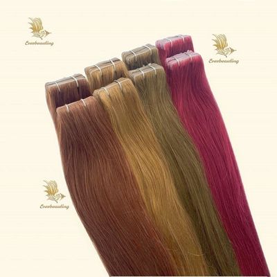 人髪のレミー グレード 双引のインヴィシテープ ヘアエクステンション