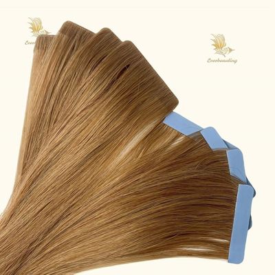 ミュティカラーストレートスタイル ヘアエクステンション 100% 処女髪 利益のための目に見えないテープ