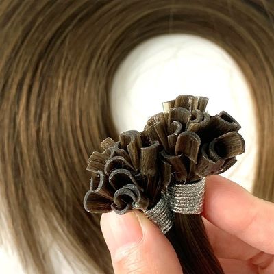 双引比例 前結合ケラチンヘアエクステンション 1g/糸 U/ネイル先