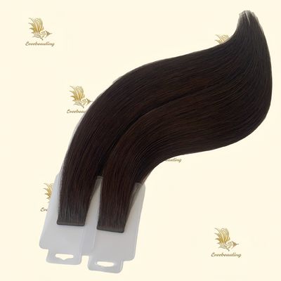 ミュティカラーブラジリアンヘアとジェットブラック スリムテープ ヘアエクステンション