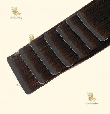 ミュティカラーブラジリアンヘアとジェットブラック スリムテープ ヘアエクステンション
