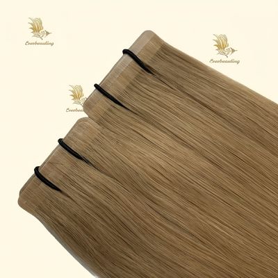 人髪の延長用 双引く 透明 スリム皮膚 PUシームレス