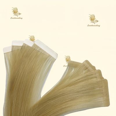 人間の髪 シルキー ストレート 双引 PU スリム シームレステープ 髪の拡張子