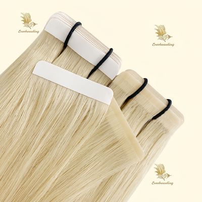 厚くて自然に見える髪の毛のための長持ちするPU皮膚織りテープヘア拡張子