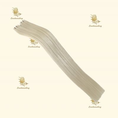 厚くて自然に見える髪の毛のための長持ちするPU皮膚織りテープヘア拡張子