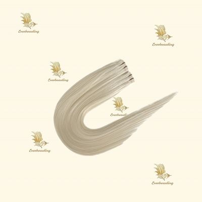 厚くて自然に見える髪の毛のための長持ちするPU皮膚織りテープヘア拡張子
