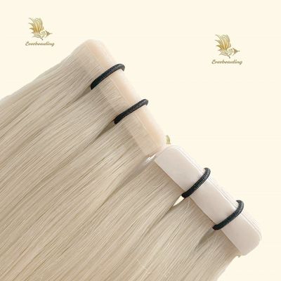 厚くて自然に見える髪の毛のための長持ちするPU皮膚織りテープヘア拡張子