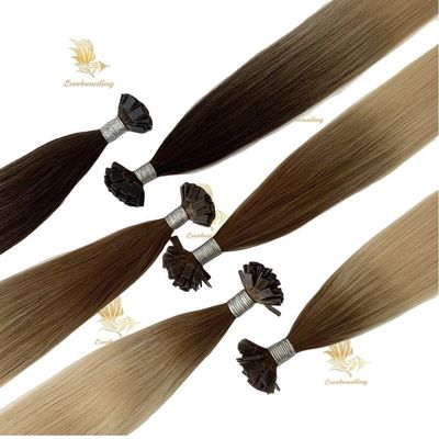 240530 円面のケラチン尖頭 髪拡張子 皮膜 ラインナイン レミー ロシア人髪の毛 1g/糸