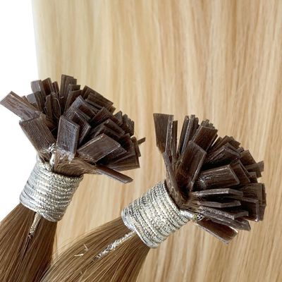 50.00cm * 8.00cm * 3.00cm パッケージサイズ ダブル・ドラッグ・ヴァージン・フラット・ティップ ヘアエクステンション