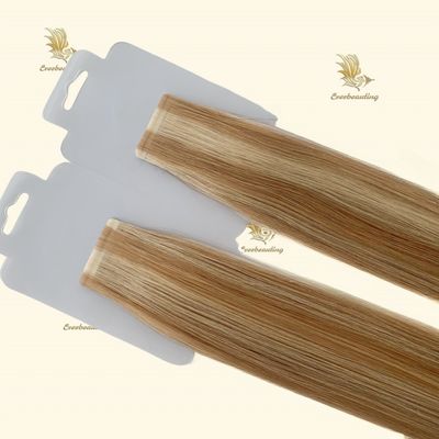 バージン・クチクル アライナインド・ヒューマン・ヘア・テープ・イン・ヘア・エクステンション トップグレード ピアノ ハイライト色