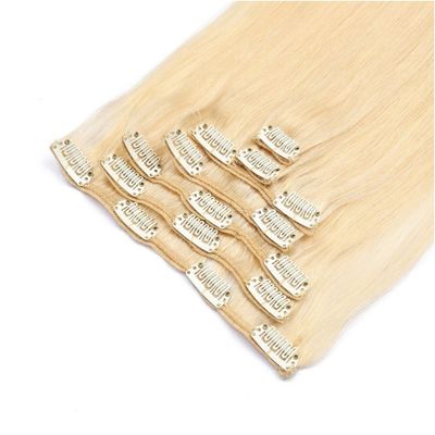 髪を伸ばすクリップ 100% 人用原料 インディアンヘアクリップ 染料用