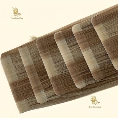 ヒトヘアエクステンション 脱毛なし 100% 皮質を並べた ピアノの色 髪に狭いテープ