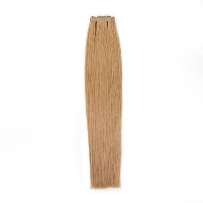 100% レミー 人髪の目に見えないクリップ イン ロングストレート PU 天然質感 ヘアエクステンション
