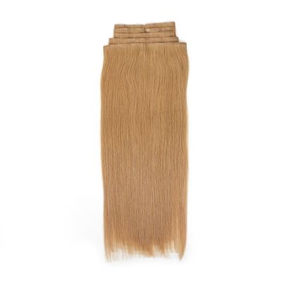 100% レミー 人髪の目に見えないクリップ イン ロングストレート PU 天然質感 ヘアエクステンション