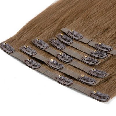 縫い目のないクリップ ヘア PU ヘア インディアンクリップで 髪を伸ばす 絡み合わずに流さない