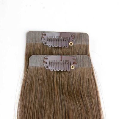 縫い目のないクリップ ヘア PU ヘア インディアンクリップで 髪を伸ばす 絡み合わずに流さない