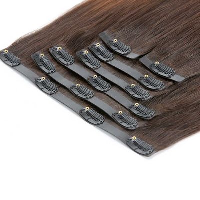 縫い目のないクリップ ヘア PU ヘア インディアンクリップで 髪を伸ばす 絡み合わずに流さない