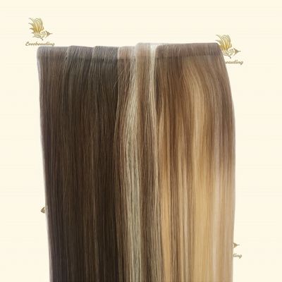 ストレートスタイル マチカラーテープ イン 双引目 PUテープ ヘアエクステンション