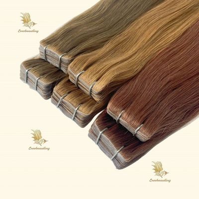 ストレートスタイル マチカラーテープ イン 双引目 PUテープ ヘアエクステンション