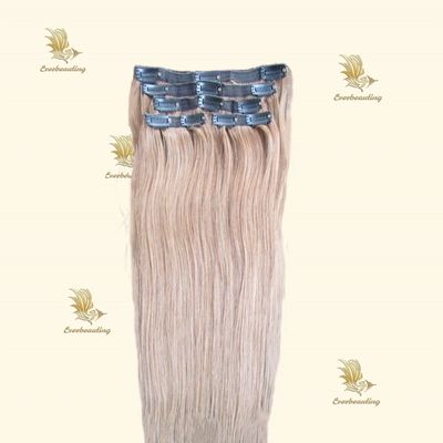 120g/PC ミューティカラークリップ ヘアエクステンション ミューティカラーオプションのヒトヘアクリップ イン